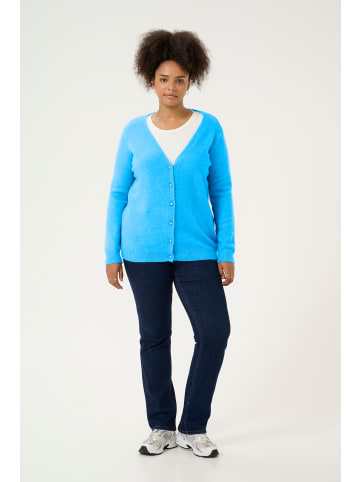 KAFFE curve Strickjacke KCsylvia in Malibu Blue