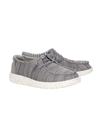 Hey Dude Wally Y Stretch Sox – Schnür-Mokassins für Kinder Grau