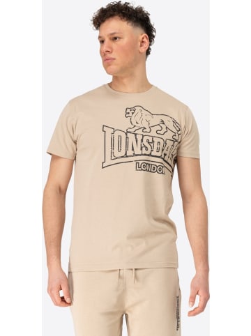 Lonsdale T-Shirt "Langsett" in Beige
