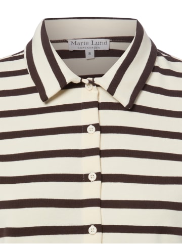 Marie Lund Poloshirt in beige braun - 0001