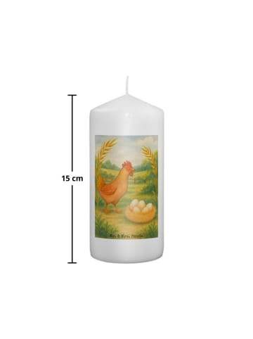 Mr. & Mrs. Panda Weihnachtskerze Huhn Stolz Design ohne Spruch in Weiß