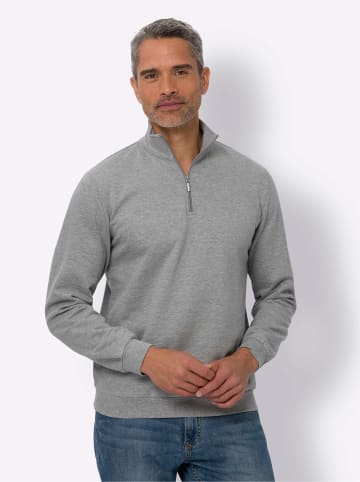 Sieh an! Sweatshirt in hellgrau-meliert