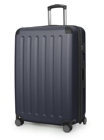 Hauptstadtkoffer Spree - Großer Koffer erweiterbar XL Trolley Aufgabegepäck, TSA, in Dunkelblau