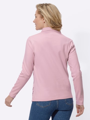 WITT WEIDEN Winter-Shirt in rosé-bedruckt