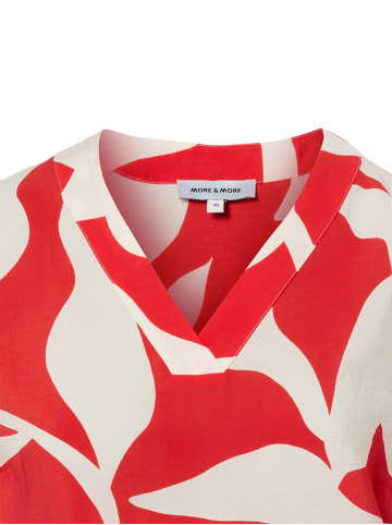 More & More Bluse in rot weiß