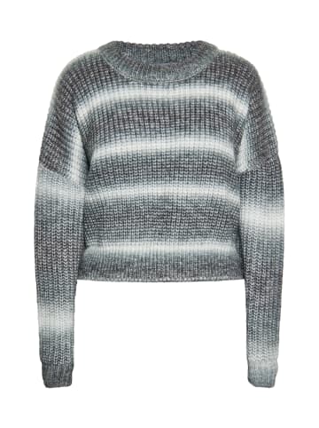 Usha Damen Strickpullover in Grau Mehrfarbig