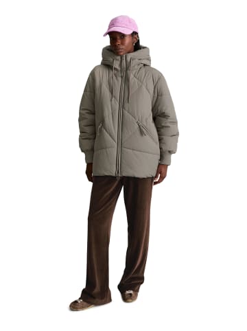 Marc O'Polo DENIM Lange Kapuzen-Steppjacke relaxed in Dolphin