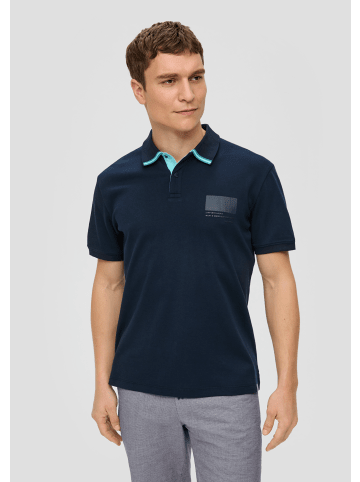 s.Oliver Polo-Shirt kurzarm in Blau