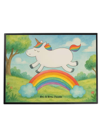 Mr. & Mrs. Panda Schreibunterlage Einhorn Regenbogen Design ohne... in Weiß