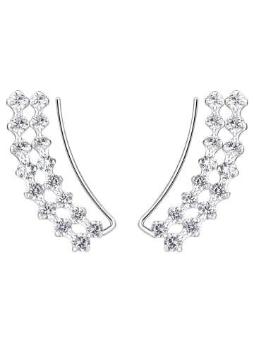 Alexander York Ohrringe EINHÄNGER Zirkonia weiß in 925 Sterling Silber, 2-tlg.