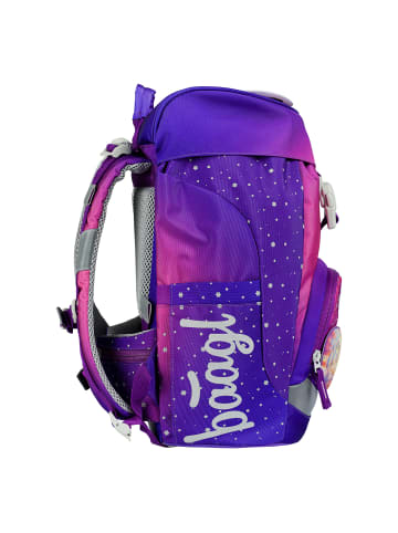 BAAGL 3-tlg. Set: Schulrucksack Airy in Violett Pferde-Herz
