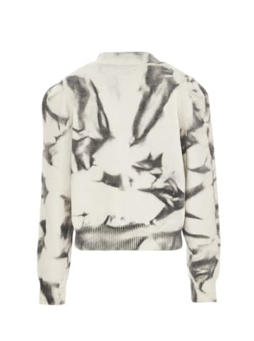 NAEMI Damen Strickjacke in Wollweiss