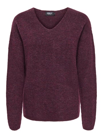 ONLY Strickpullover in Mauve Wine 1