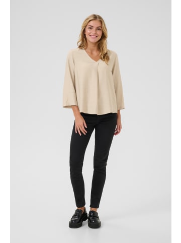 Kaffe Langarm-Bluse KAlui Regular fit in Feather Grey CC