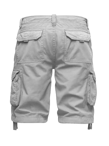 EGOMAXX Cargo Shorts Bermuda mit Taschen in Hellgrau