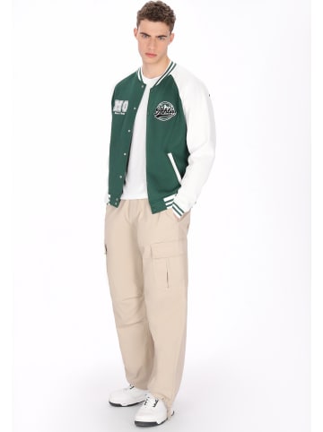 MO Men Sweatshirt in green offwhite