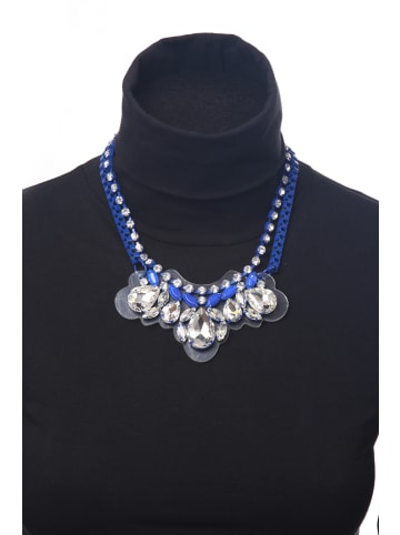 collezione alessandro Statementkette " Gloria " in blau