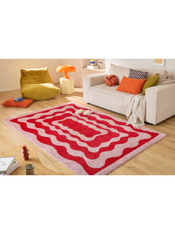 NAZARRUGS Teppich Groovy in Rot