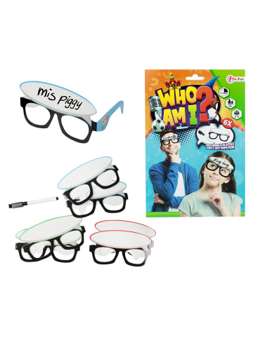 Toi-Toys Wer Bin Ich? - 6 Brillen + abwischbarer Stift in mehrfarbig