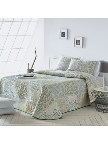 Erwin Müller Jacquard, Baumwollmischung Tagesdecke in kiesel