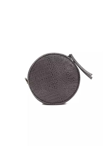 Pompei Donatella Grau Leder Damen Umhänge- Tasche