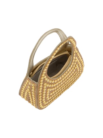 faina Women Handbag in Gold