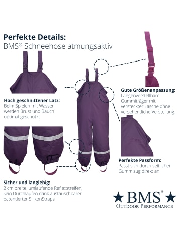 BMS Schneehose atmungsaktiv und 100% wasserdicht in beere