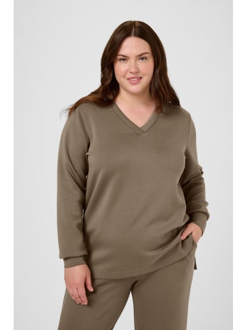 KAFFE curve Sweatshirt KCannita Loose fit in Morel