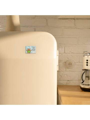 Mr. & Mrs. Panda magnet Bär Flugzeug Design mit Spruch in Weiß