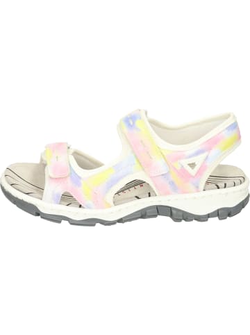 rieker Komfort-Sandalen in weiss-aquarell/reinweiss