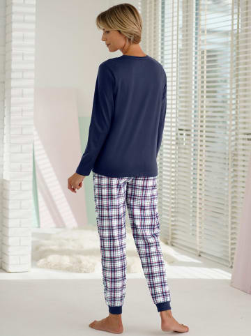 WITT WEIDEN Schlafanzug in marine-kariert