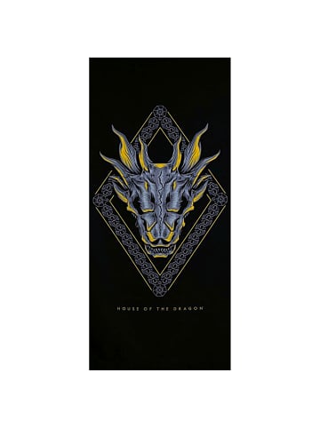 Game of Thrones Strand-/Badetuch House of the Dragon - (L) 140 cm x (B) 70 cm in Schwarz