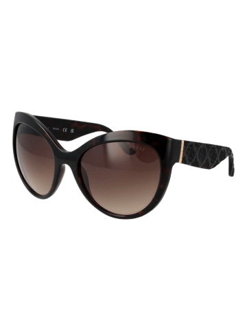 Guess Frauen Sonnenbrille Schmetterling Braun