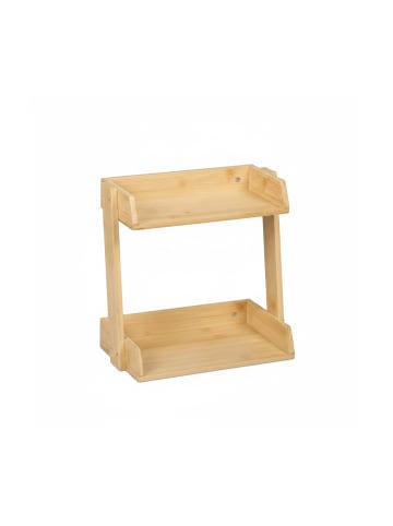 relaxdays Gewürzregal in Natur - (B)27,5 x (H)27 x (T)16 cm