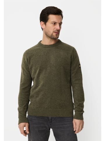 Camel Active Pullover mit Rundhalskragen in Waldgrün
