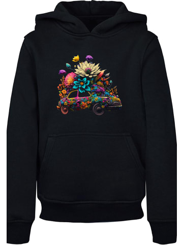 F4NT4STIC Hoodie Blumen Auto Hoodie in schwarz