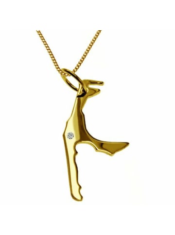 Schmuckador 50cm Kette + Sylt mit Brillant 585 Gold in gold