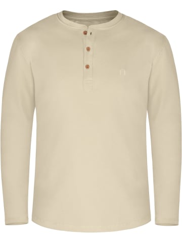 normani Herren Langarm Shirt aus Bio-Baumwolle Neuville in Beige