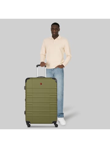 Wenger Amplar Evo 4 Rollen Trolley L 75 cm mit Dehnfalte in olive