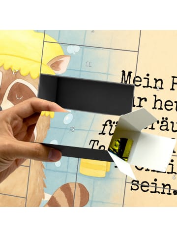Mr. & Mrs. Panda Befüllbarer Adventskalender Waschbär Design mit... in Weiß
