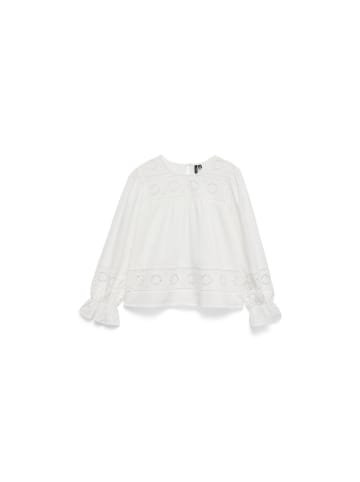 Vero Moda Langarmbluse in Snow White