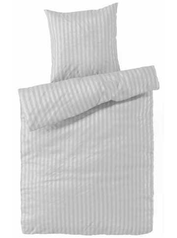 Carpe Sonno Damast Bettwäsche in Silber