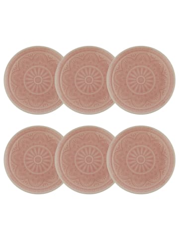 Butlers Teller SUMATRA 6er-Set in Pink