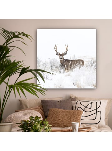 OnlyWow Leinwand Bilder Hellbraun
