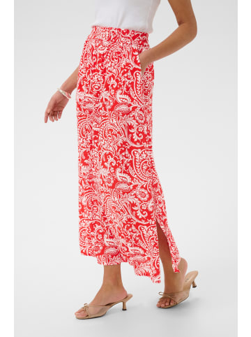 Kaffe Rock KAedita A-shape in Poppy Red/Chalk Paisley
