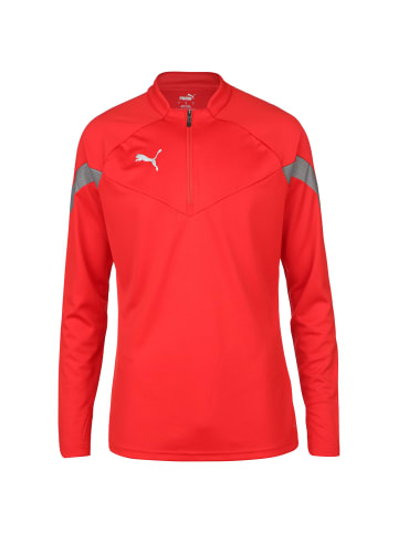 Puma Trainingspullover TeamFinal Training 1/4 Zip Top in rot / silber