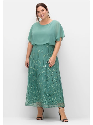 sheego Abendkleid in rauchgrün