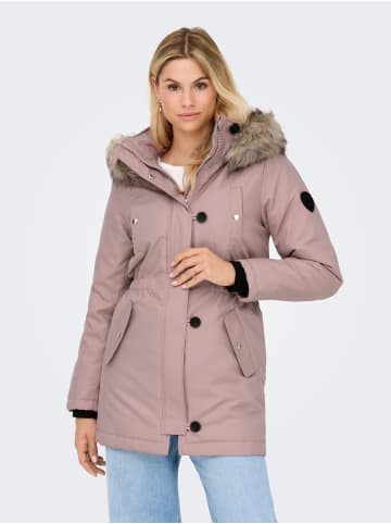 ONLY Langer Parka in Rose Dust