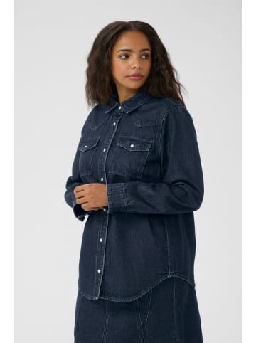KAFFE curve Jeanshemd KCelisa Regular fit in Dark Blue Denim