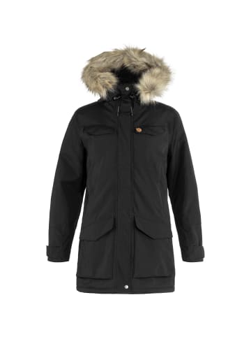 FJÄLLRÄVEN Winterjacke Nuuk Parka in Schwarz